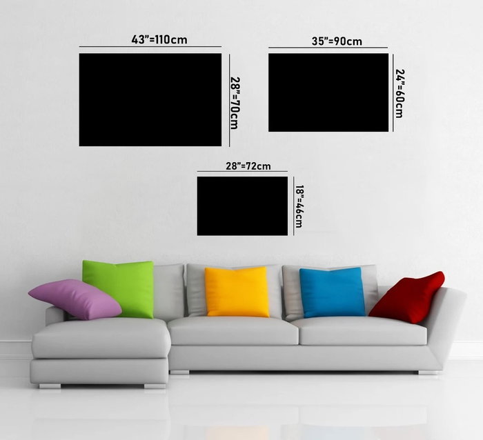 Wallity Pintura Decorativa de Vidrio Templado Multicolor 70 x 110 cm